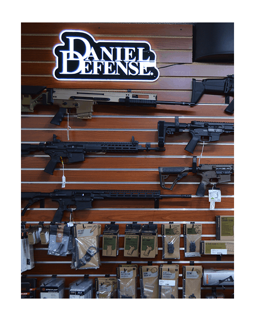 Firearms being sold at Howards Pawn