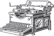 Old typewriter icon